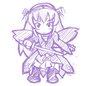 剣持って銀ちゃん